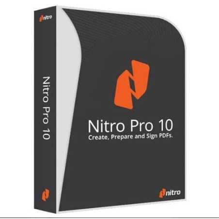 NITRO Pro 10 PDF File Creator Editor for 5PCs ( Email delivery)