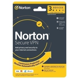 Norton WiFi Privacy Secure VPN 3 Devices 1 Year Win/MAC (Email Delivery)