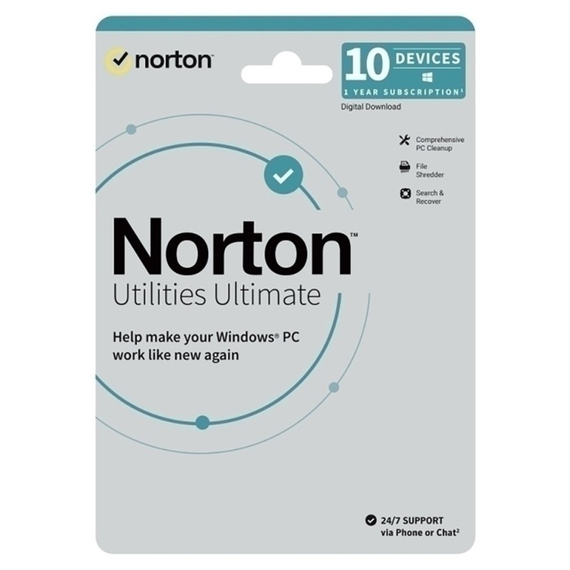 Norton Utilities Ultimate 10 Devices 1 Year Win/MAC (Email Delivery)