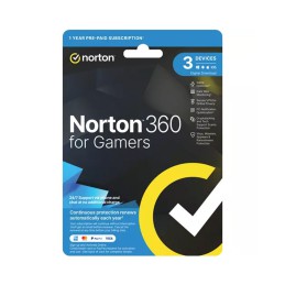 Norton 360 for Gamers 3 Device 1 Year Win/MAC ( Email delivery )