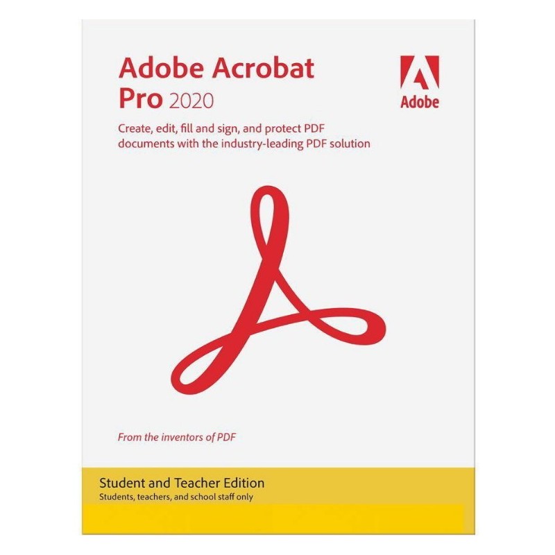 Adobe Acrobat Pro 2020 Student Teacher installation