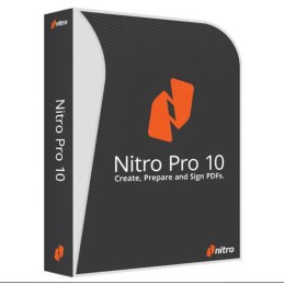 NITRO Pro 10 PDF File Creator Editor for 5PCs ( Email delivery)
