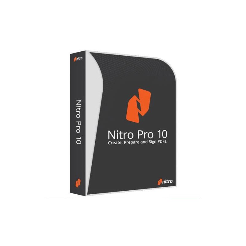 NITRO Pro 10 PDF File Creator Editor for 5PCs ( Email delivery)